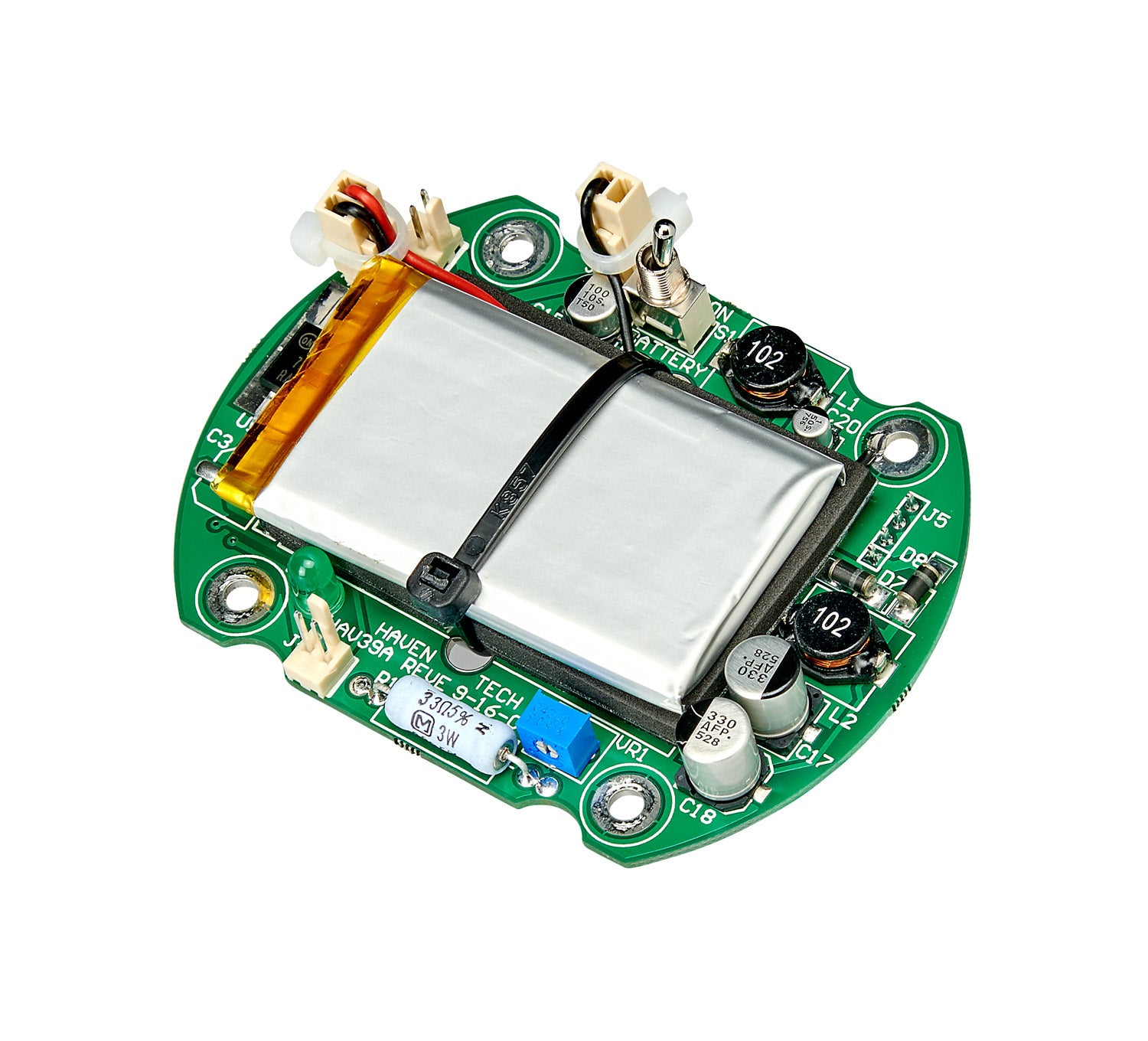 haventech intercoms rechargeable lithium-ion battery and toggle