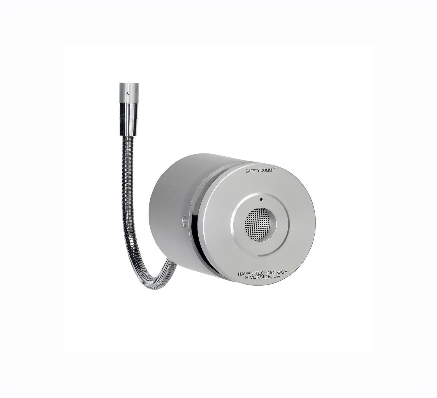 haventech intercoms SC-100, SC-100AC, SC-100L customer side viewof faceplate with mi hole a nd speaker grill