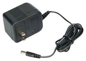 Black power adapter charging cable on a white background for Haventech Intercoms SC-100L window intercom