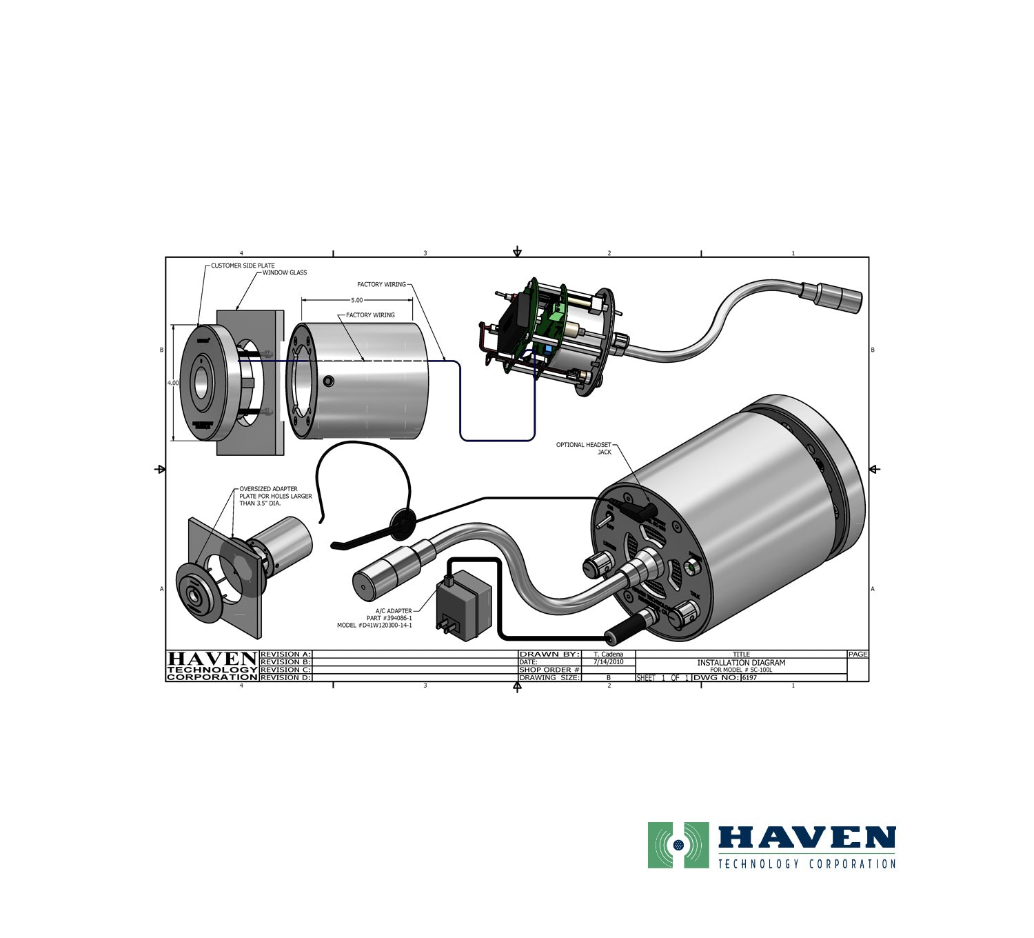 Haven-Tech-SC-100L-install-guide drawing
