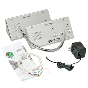 image of haventech intercoms standard sc-300 withpower supply showing what comes in the box for 