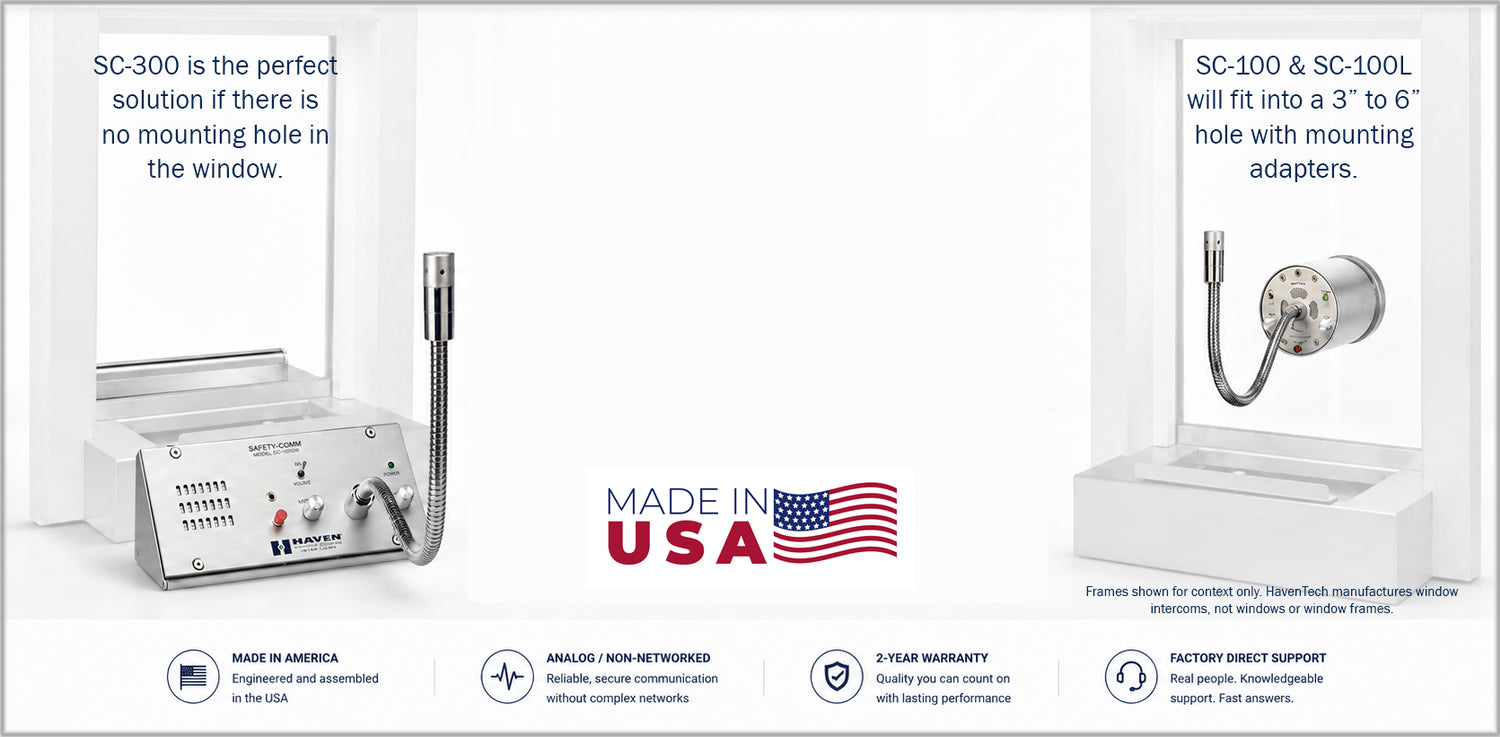 American Manufacturer of Window Intercom Systems