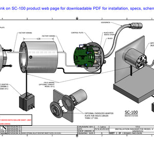 haventech SC-100 window intercom drawing installation